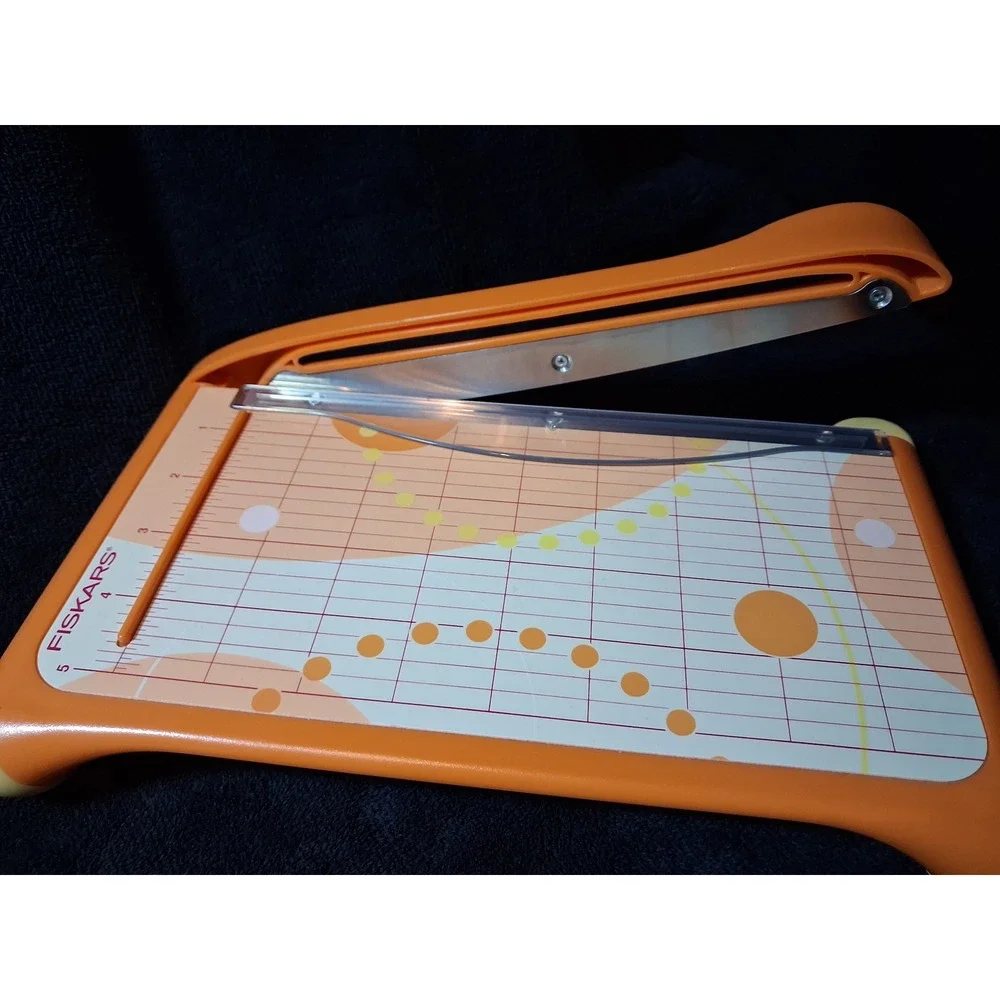 Fiskars Paper Trimmer Recollections Circle Punches & Scrapbook Adhesives Lot